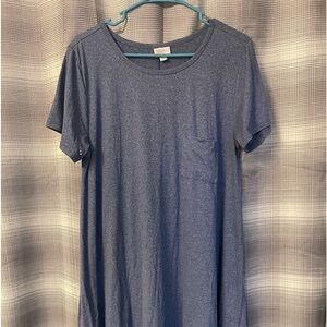 Blue LuLaRoe large Carly dress